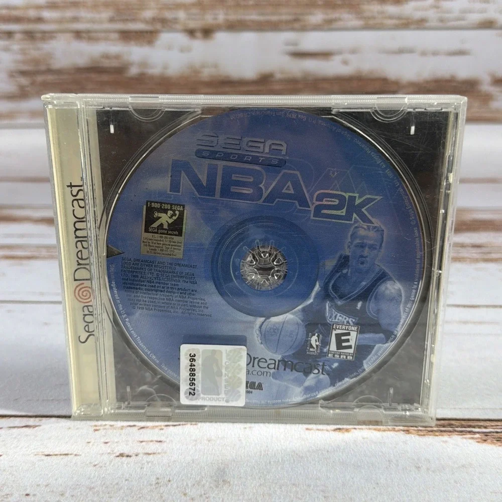 NBA 2K Sega Sports Dreamcast 1999 Basketball Game Disc & Case No Manual Tested